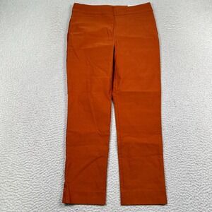 NWT Chico's Pants Women 8R So Slimming Brigitte Slim Ankle Pull on Amber‎ Spice